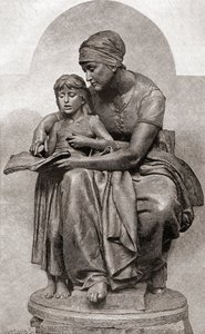 La Educación Maternal of Moederlijke Opvoeding, uit The Century Magazine, gepubliceerd in 1887 door Eugene Delaplanche
